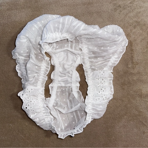White cotton Lolita Panties. Classic Boho panties - Picture 7 of 10